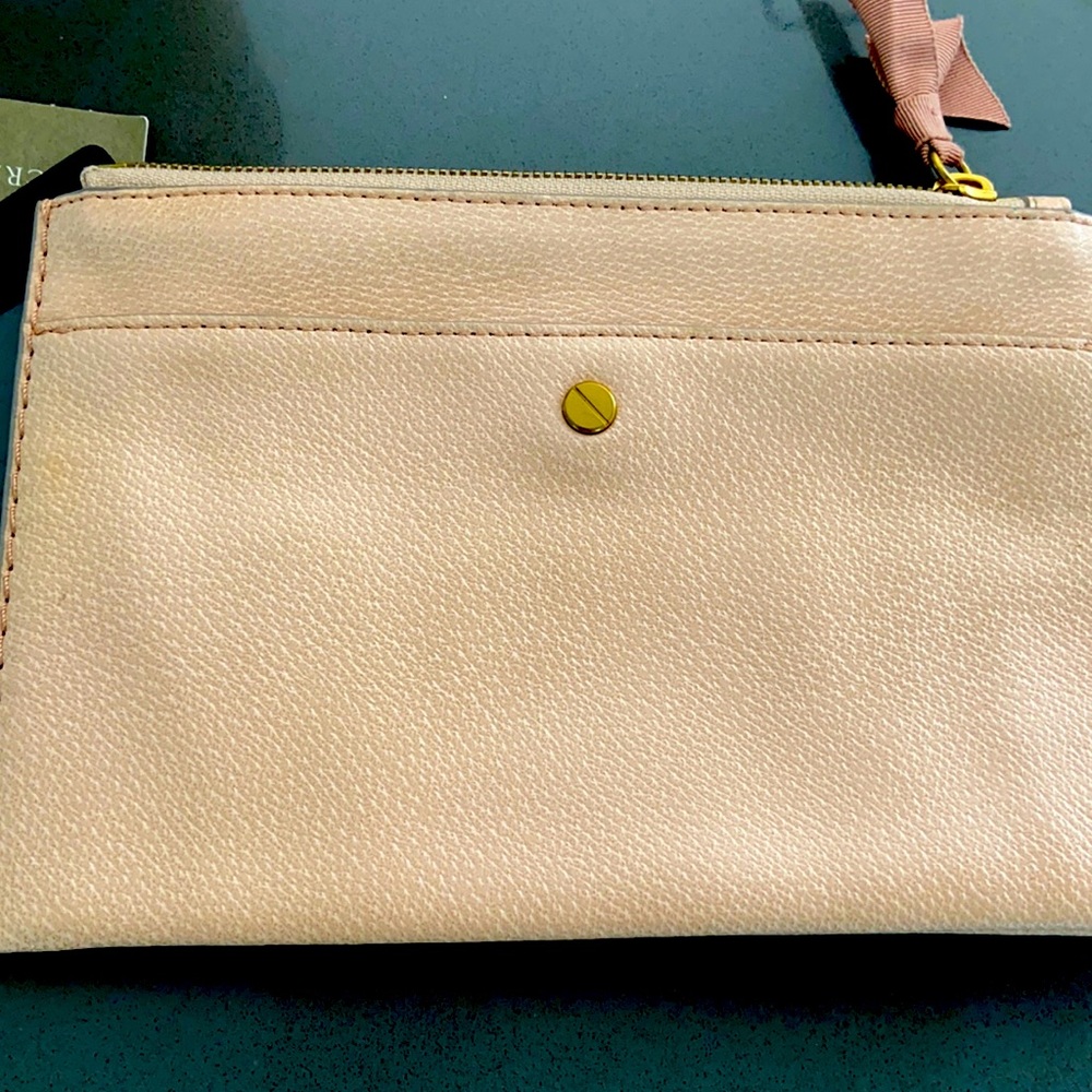 Light pink 100% leather clutch\wallet from J.Crew